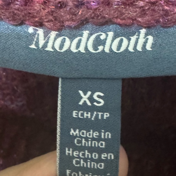 ModCloth Playing It Cowl Tunic Sweater Size XS - Picture 3 of 6